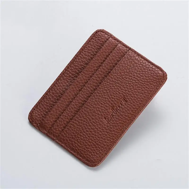 Fashion Slim Minimalist Wallet PU Leather Credit Card Holder Short Purse Leather ID Card Holder Candy Color Bank Multi Slot Card