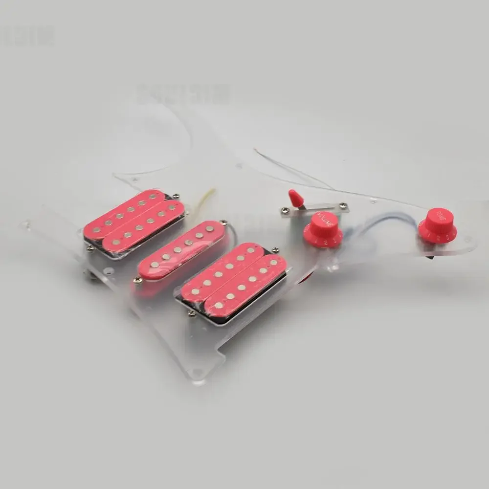 

HSH Humbucker Pickguard Pickups Prewired Guitar Pickup for Electric Guitar Electric Guitar Pickups Pink