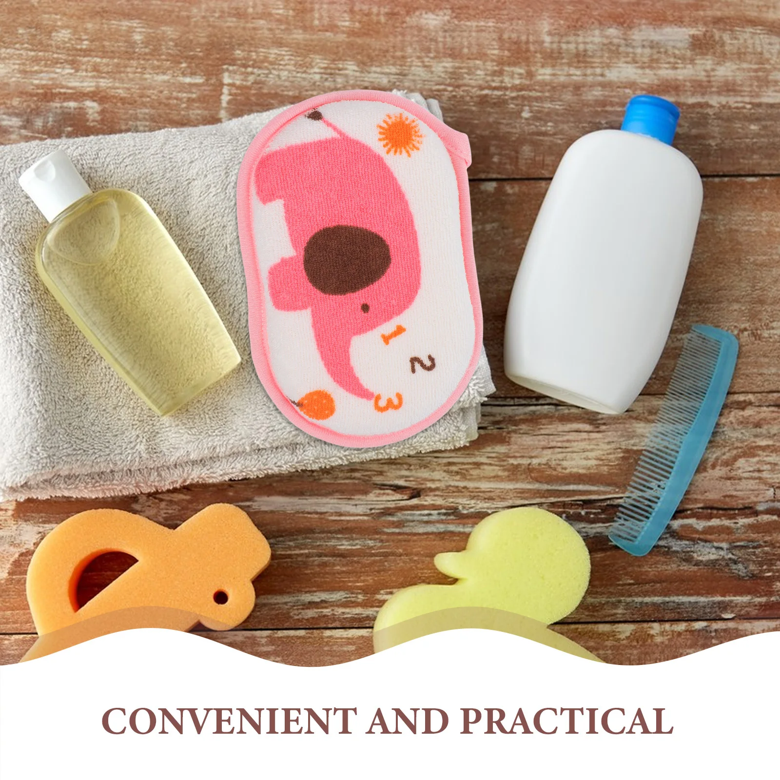 مادة إسفنجية ناعمة من القطن الطبيعي لحمام الطفل للبشرة الحساسة، تنظيف لطيف للأطفال حديثي الولادة #2