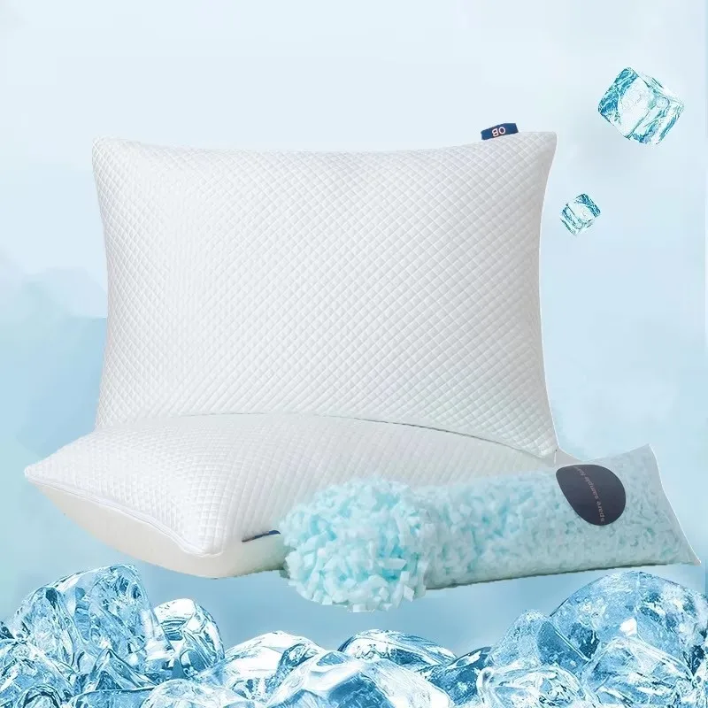 Dual Cooling Memory Foam-Kissen mit Kühlbezug und umkehrbarer Baumwolle – Komfort für alle Jahreszeiten