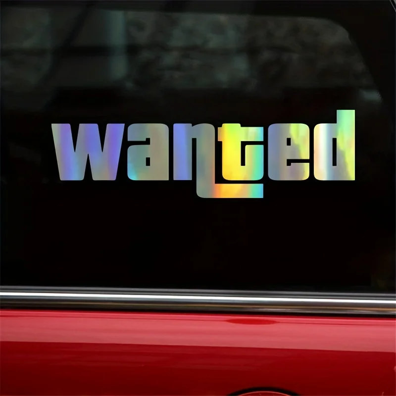 Fashion Windshield Wanted Car Window Sticker Auto Moto Safety Signs Car Decals Decoration Sticker