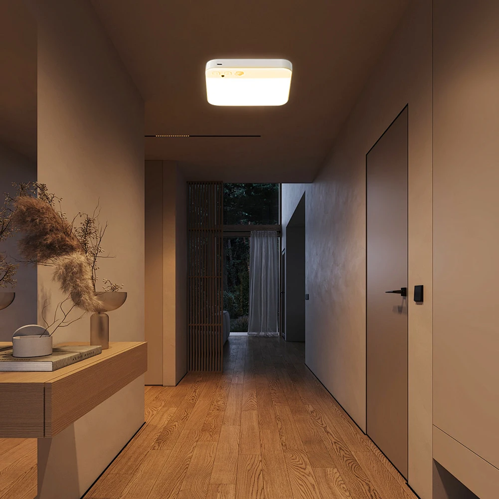 Imagem -03 - Motion Sensor Led Teto Luz Lâmpada de Parede tipo c Recarregável Modern Wall Light Auto on Off Cores Interior ao ar Livre