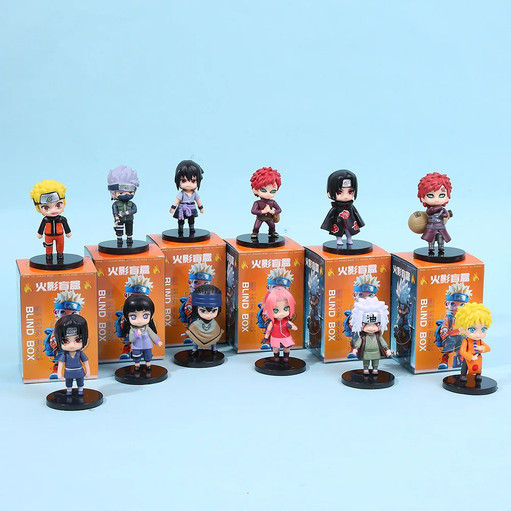Naruto Blind Box Random Character Anime Mystery Figure Set Q