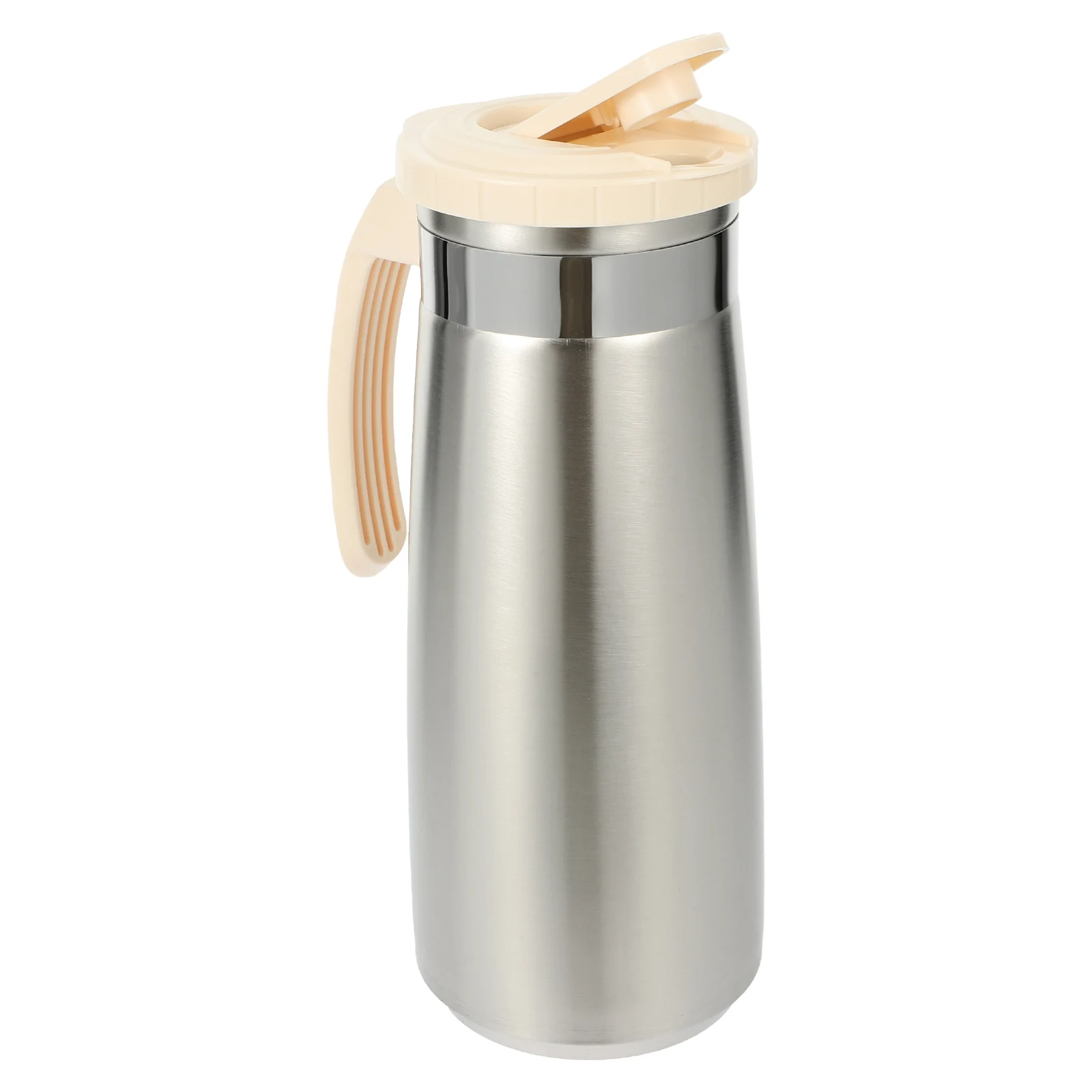 Stainless Steel Cold Water Jug Pitcher with Lid Large Capacity Tea Coffee Juice Container Kettle Kitchen Beverage Storage