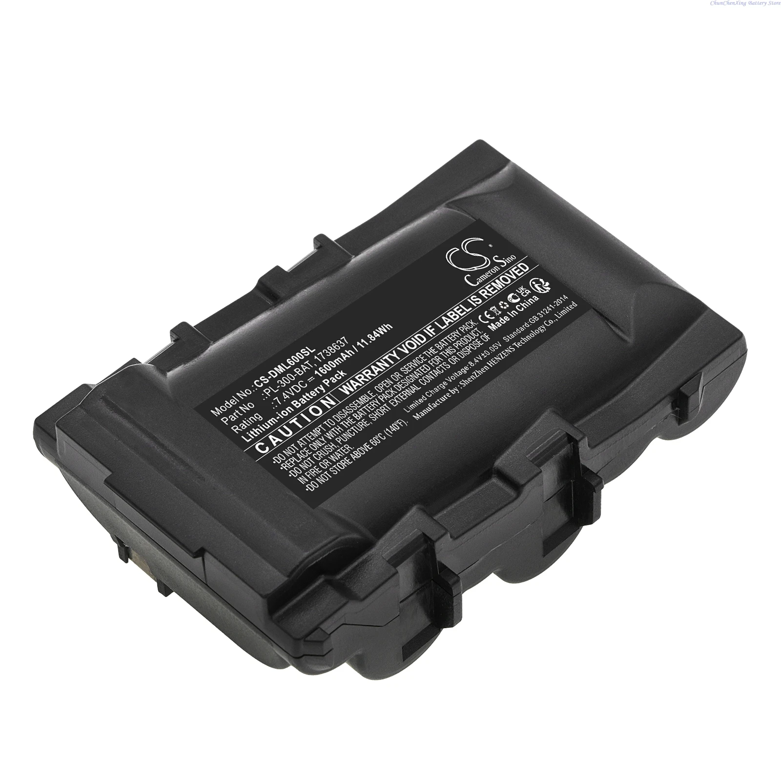 Cameron Sino 7,4 V 1600mAh tragbare Drucker batterie für Dymo Rhino, Nashorn, Nashorn, PL-300-BAT für 3m pl300