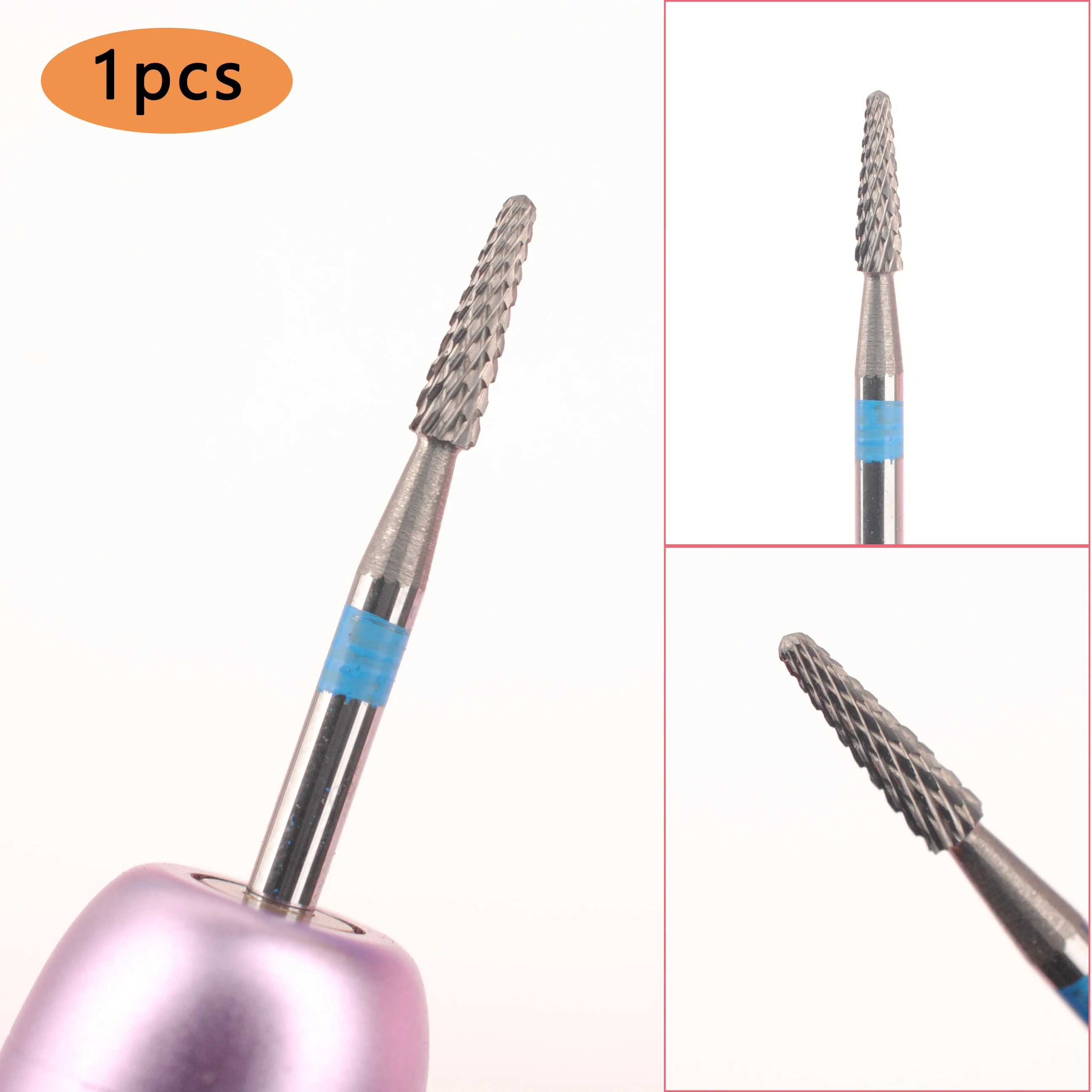 1pc punta da trapano per unghie in metallo duro fresa elettrica per manicure ruota bava rimuovere strumenti per smalto gel accessori per lime per unghie