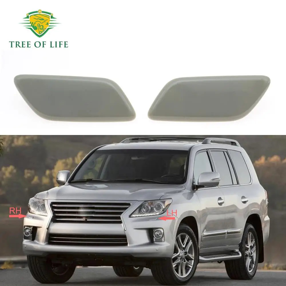 Front Bumper Headlight Washer Spray Nozzle Jet Cover Cap For Lexus LX570 2013 2014 2015 8535360901 8535460901