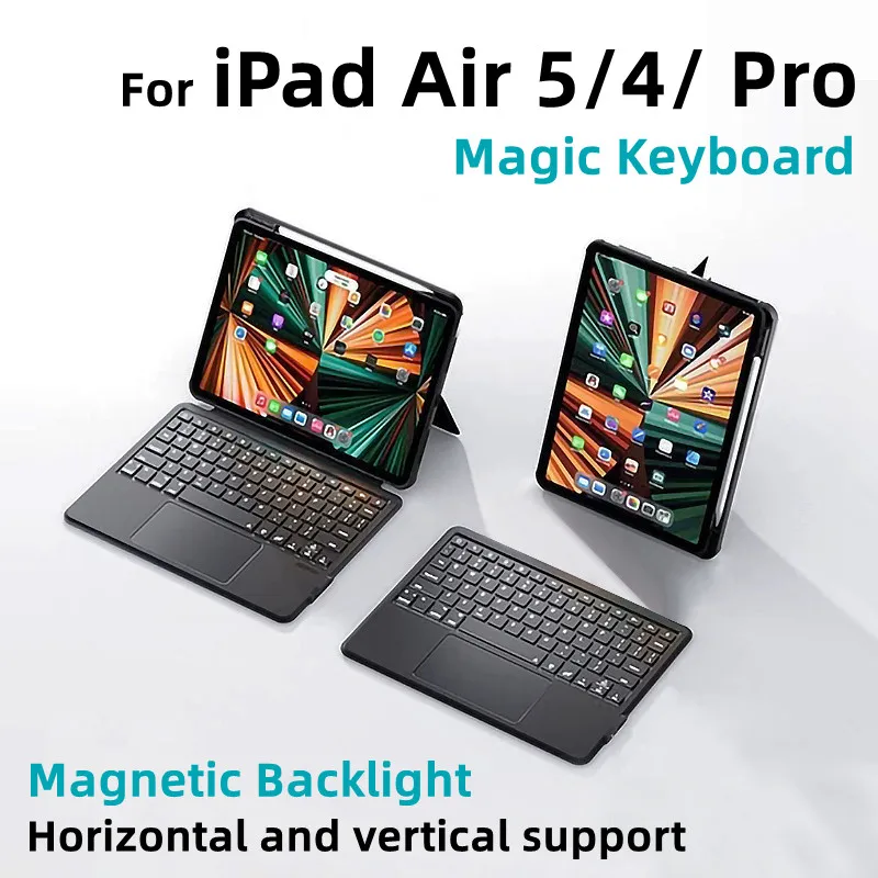 

Magic Keyboard For iPad Pro 11 12.9 4th Air 5th 10.9 Inch 3rd Generation 10.2 9th 8th 7th 10.5 2022 2021 Touchpad Bluetooth Case