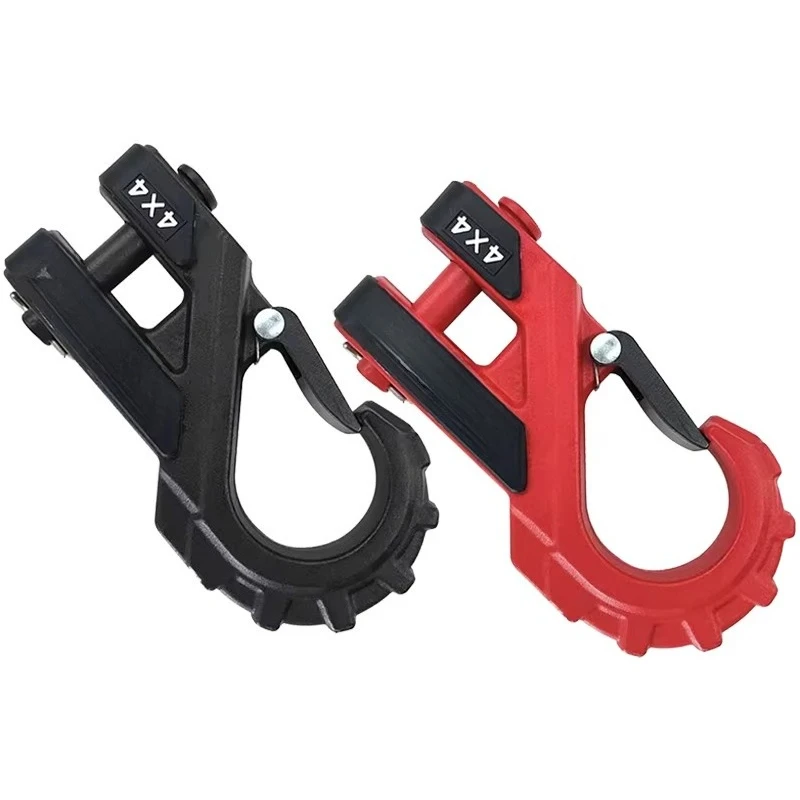 Engate de reboque resistente de 3/8 polegadas com protetor de borracha para ganchos de reboque traseiros ATV RV e corda sintética