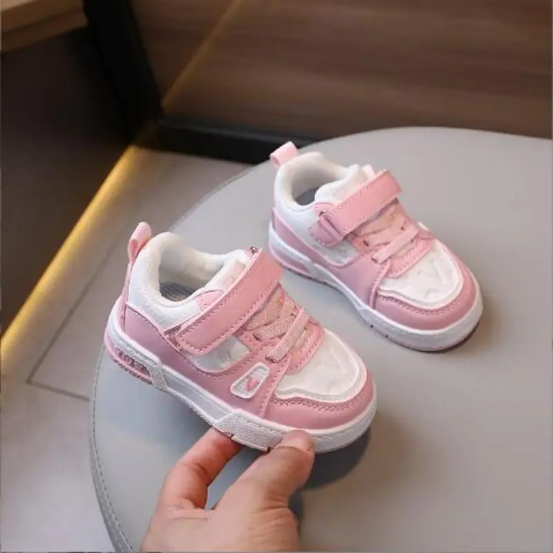 Children's Little White Shoes Autumn 2024 New Men's Women's Shoes Casual Board Shoes Soft soled Women's Baby Sports Shoes