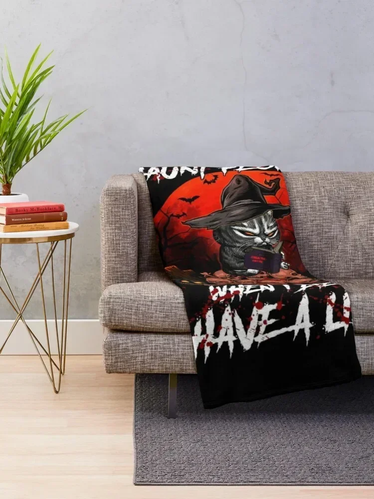 I Fully Intend To Haunt People When I Die Halloween Throw Blanket