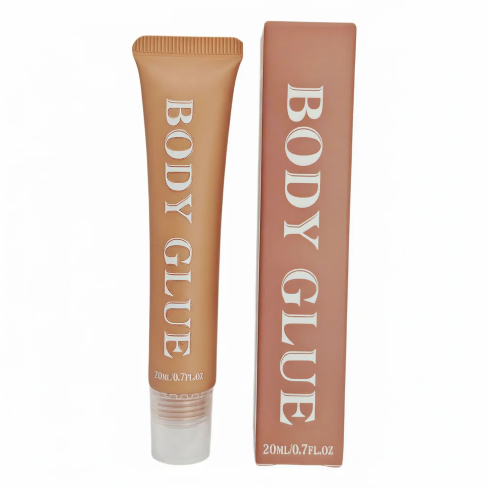 Quick-Drying 20ML Body Adhesive Transparent Waterproof Body Glue Sweat Resistant Strong Hold Anti-Exposure Adhesive