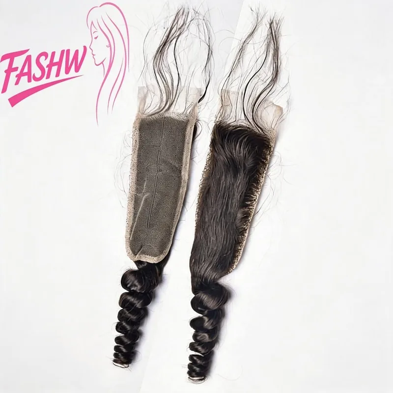 

12-22 Inch 2x6 Lace Closure Natural Color Loose Wave Human Hair Pre Plucked for Black Women Sew in Hair Extensions for Weaving
