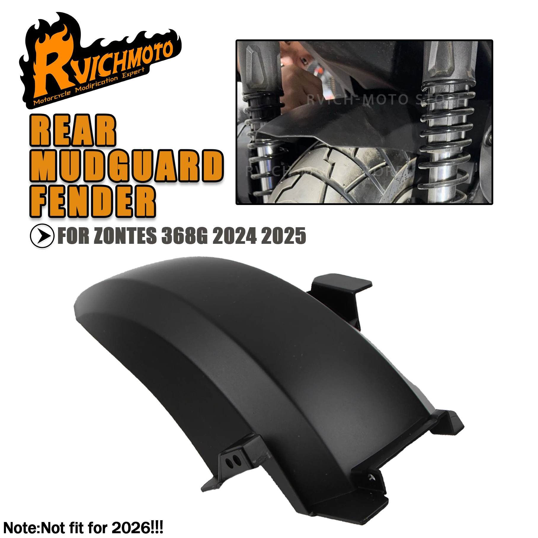 

Задний брызговик для мотоцикла ZONTES 368G G368 2024 2025, защита от грязи и песка, аксессуары