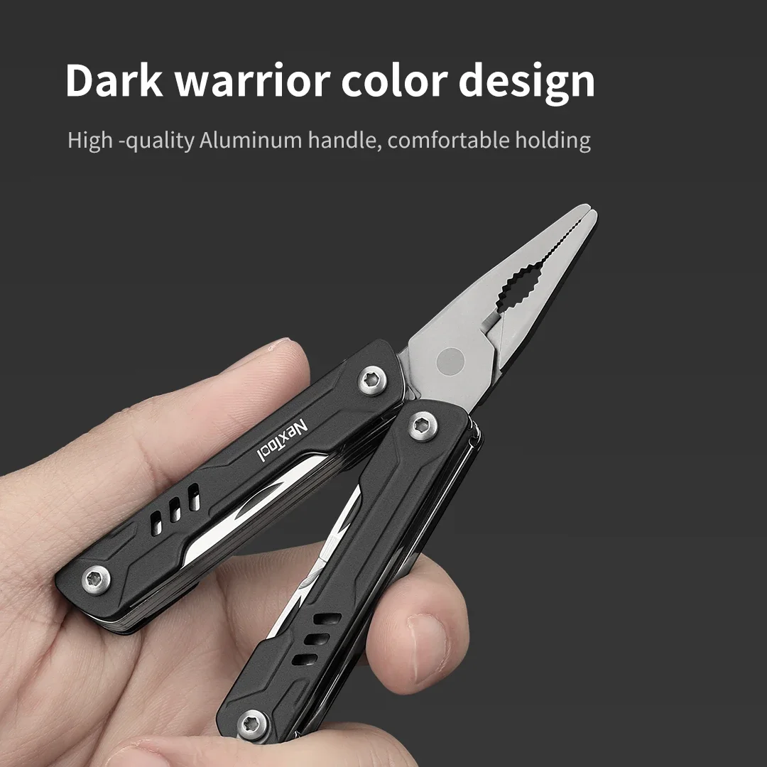 NexTool 11 In 1 Mini Sailor Pliers Multi Tool Folding Scissors Screwdriver Portable EDC Outdoor Equipment Hand Tools Black