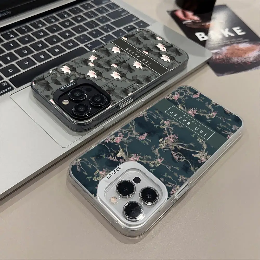 

Роскошный чехол T-Ted-S для iPhone 17, 16, 15, 14, 13, 12, 11, X, XR, XS, 8, 7, Air, Pro, Max, Plus, полупрозрачный, цветной, люкс