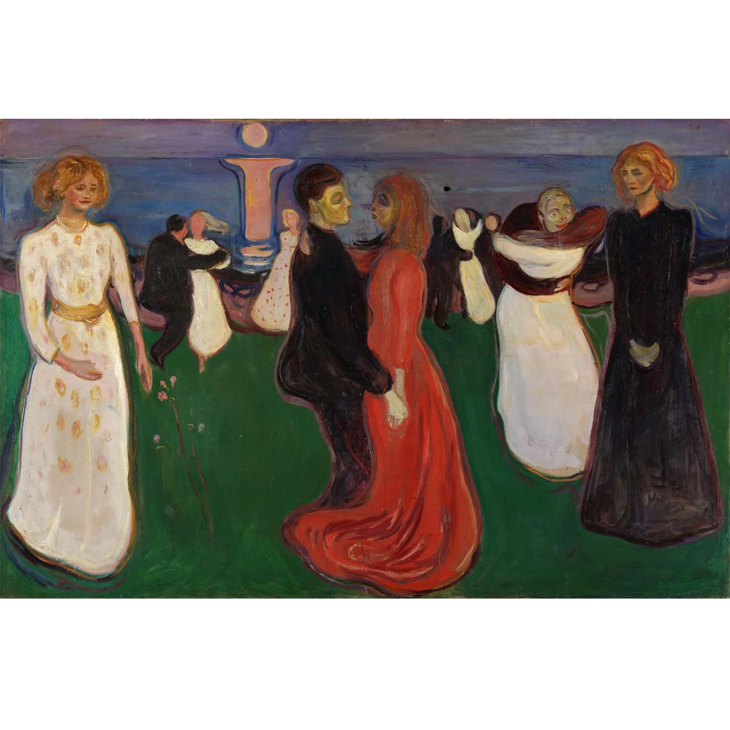 

Handmade high quality reproduction of Dance Of Life by Edvard Munch Art painting on canvas Wall art canvas painting large size