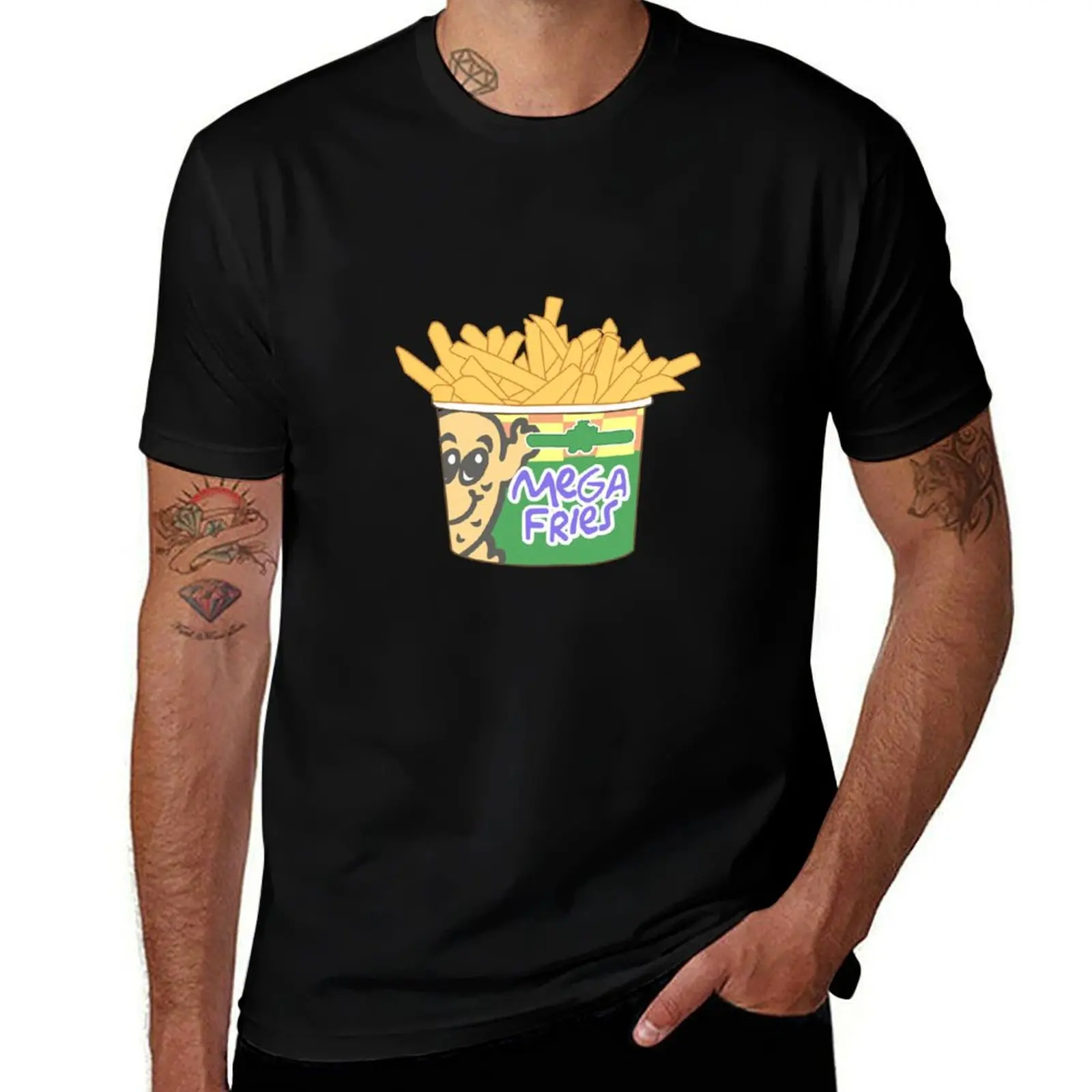 Potato Corner Mega Fries T-Shirt Quick Dry Outdoor Sports T-Shirt
