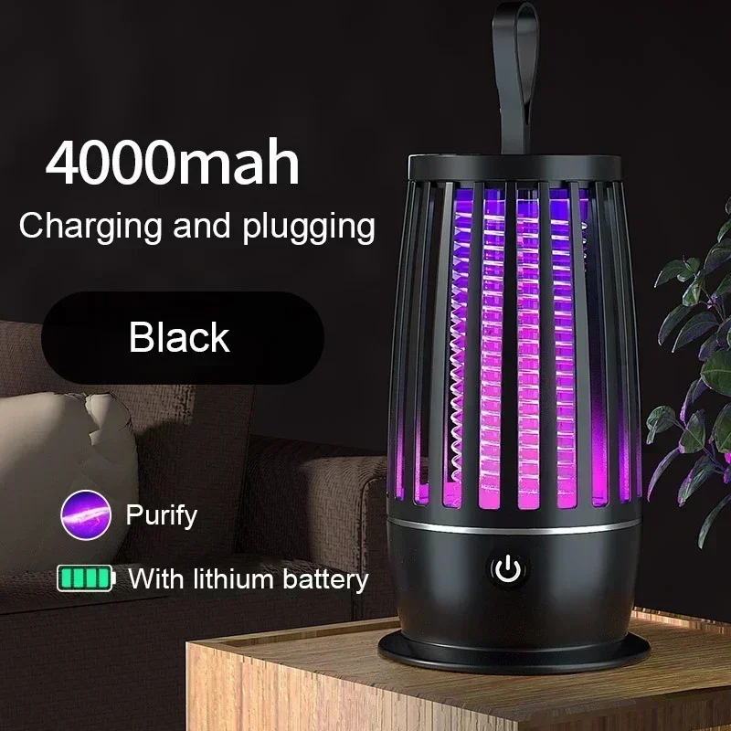 Mosquito Killer Lamp, Armadilha ao ar livre, Mudo Inseto Repelente, Armadilha Elรฉtrica Radiationless, Carregamento USB, Mais novo