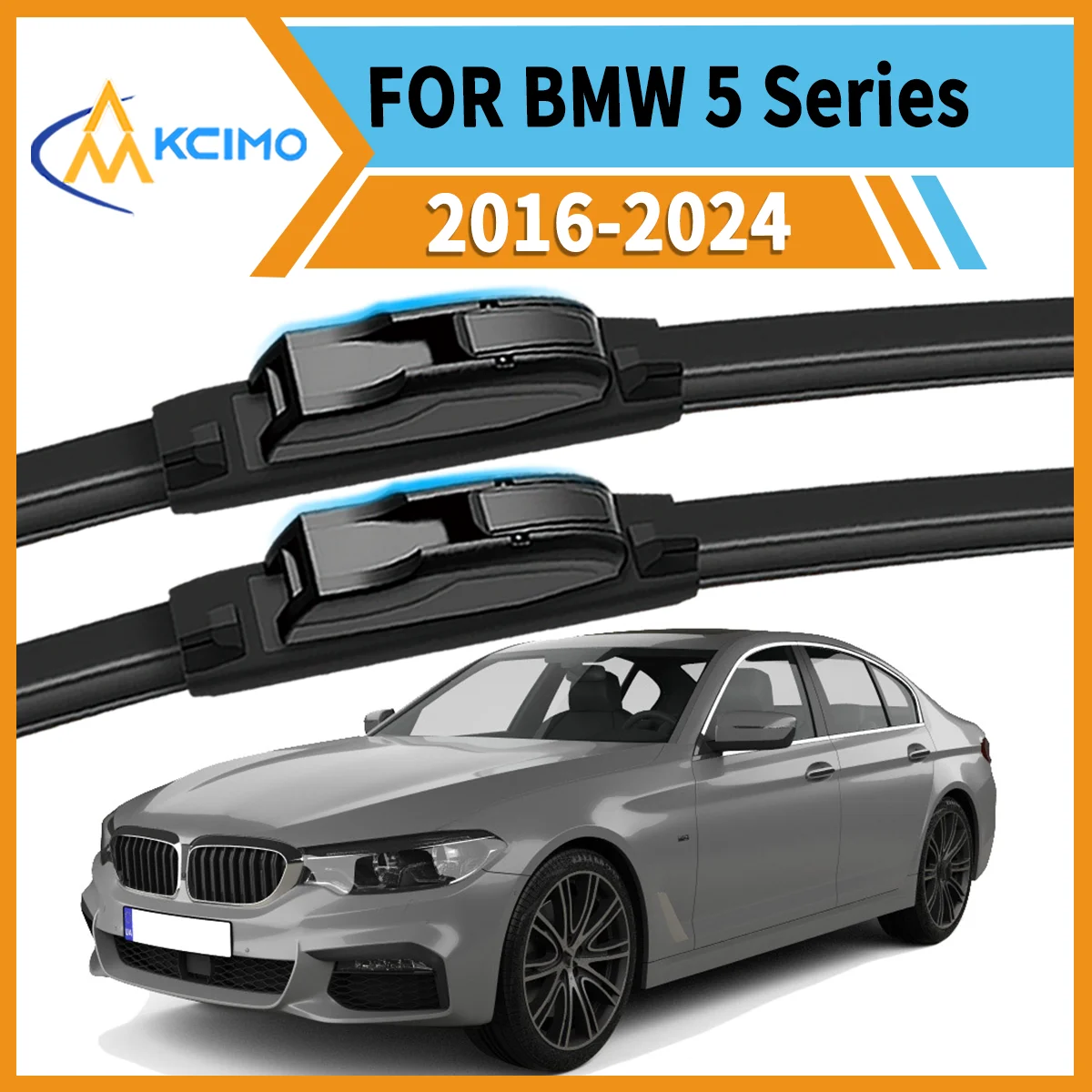 

2PCS Premium Windshield Wipers for BMW 5 Series G30/G31 2016-2024 All-Season Performance Smudge-Free Clean Safe Driving