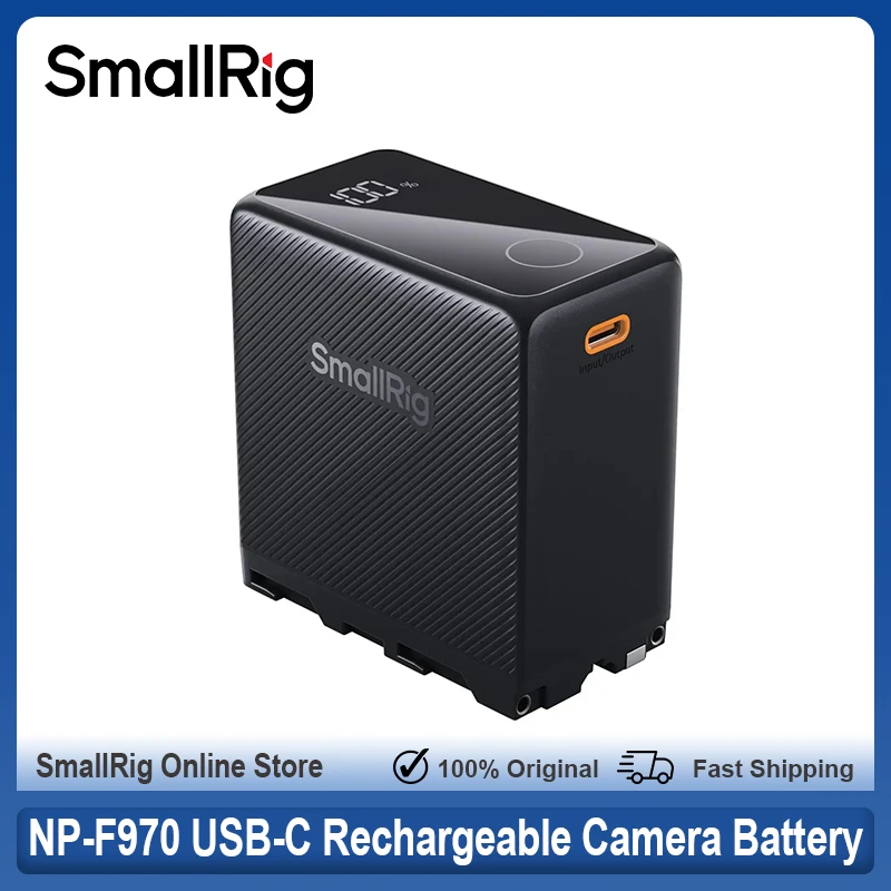 SmallRig NP-F970 USB-C كاميرا قابلة للشحن 10500mAh استبدال البطارية لسوني NP-F970 رصد الارسال مصباح ليد الكاميرا #1