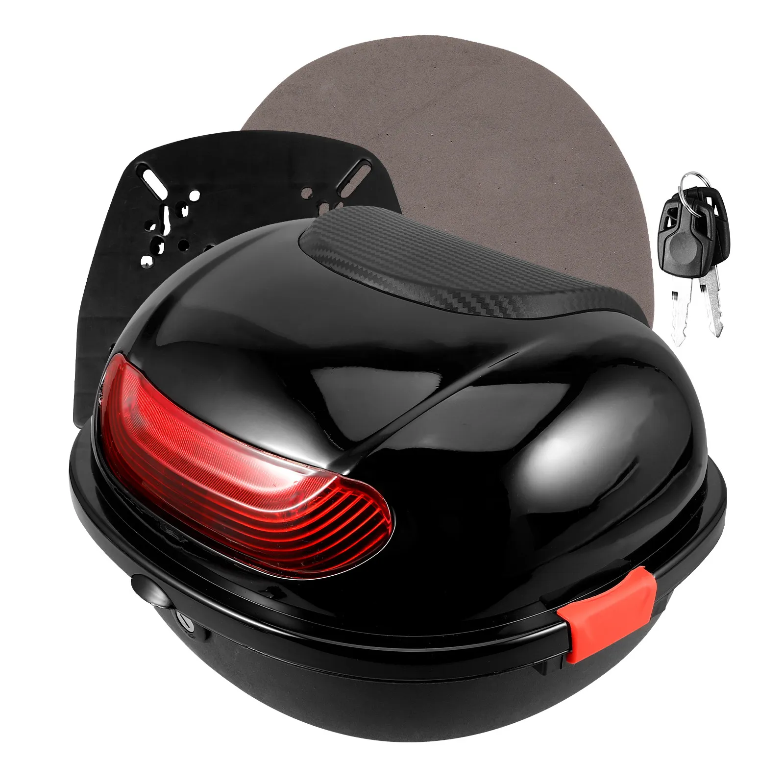 

Мотоциклетный кофр-багажник большой вместимости из полипропилена с замком, задний кофр на спинку сиденья, багажный отсек для мотоцикла