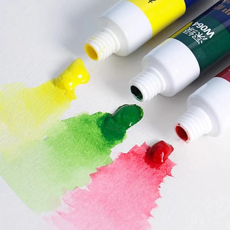 12/18/24 لون 5/12 مللي ألوان مائية صبغة الغواش ألوان زاهية قابلة للغسل لوحة جرافيتي توضيحية تصميم رسم خارجي #5