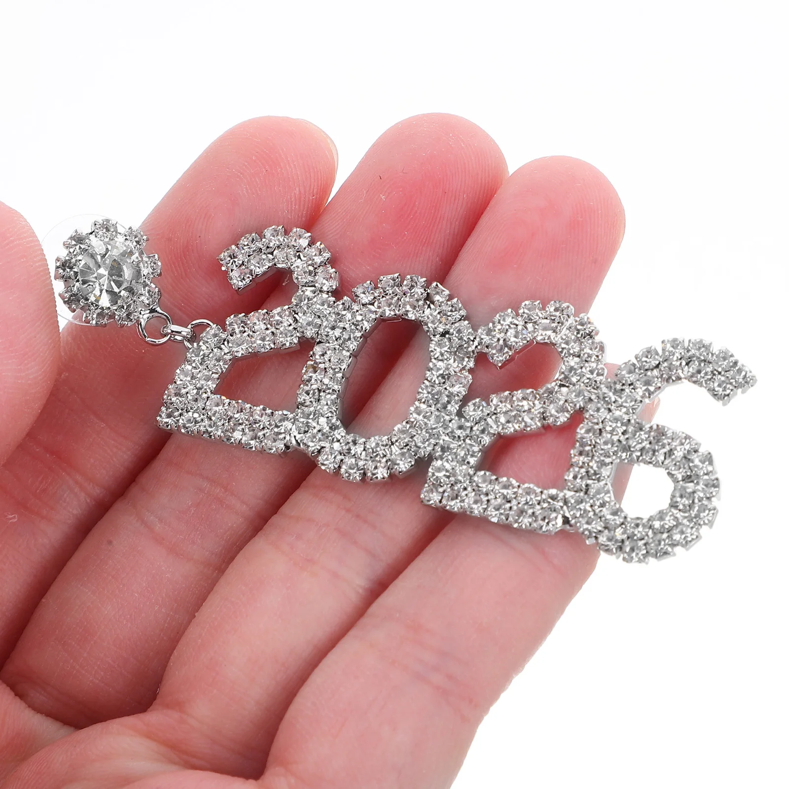 

Christmas Earrings Dangle New Year Drop Dangling Happy Rhinestone Statement 2026 Years Eve Accessories Women Teardrop