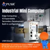 PUSR Industrie-PC ARM-basierter eingebetteter Computer CAT4 WiFi Ethernet Linux Edge Computing Erweiterbarer IoT-Controller IPC USR-EG628 1