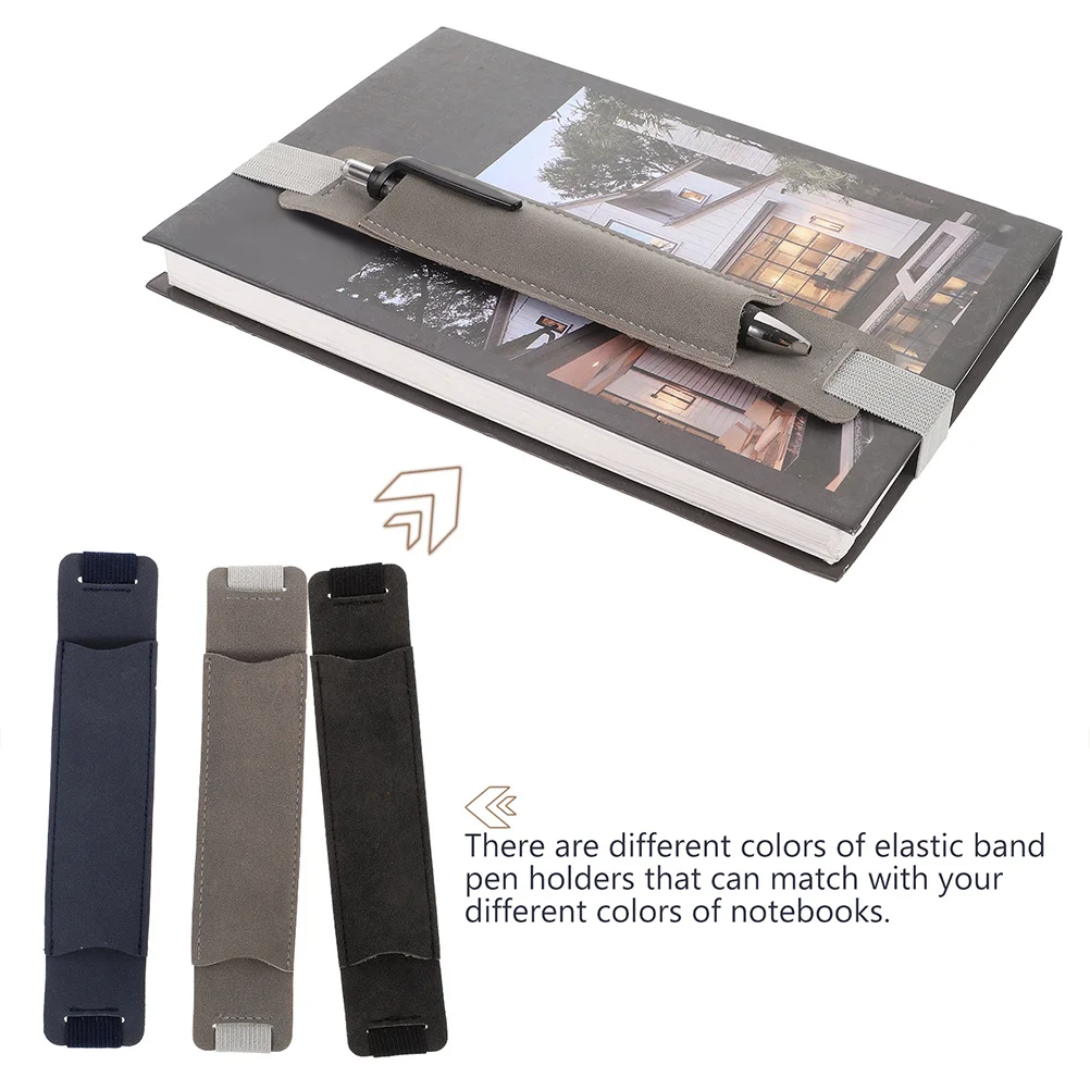 6 قطع من غطاء القلم حقيبة واقية محمولة لأقلام الرصاص المحمولة هدية عيد الميلاد وأعياد الميلاد وشريط مطاطي