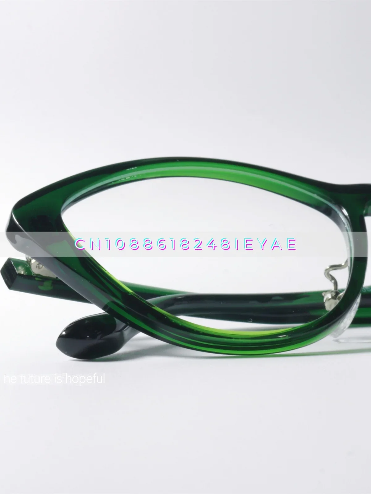 Emerald Color Scheme Cat Eye Anti-blue Flat Mirror Anti-ultraviolet Tr90 Frame Large Frame Glasses Frame