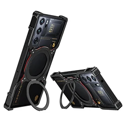 Magnetic Aluminum Frameless Case For Nubia Redmagic 9 Pro Red Magic 8 8s 9s 10 Pro Bracket Shell Metal Rimless Shockproof Cover