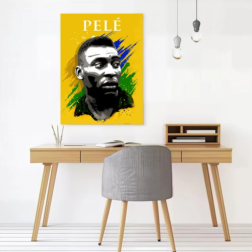 PELE Portrait Printed Canvas Poster Custom Pictures Wall Art Canvas Painting for Room Decorations Decoration Aesthetic Wand Deko