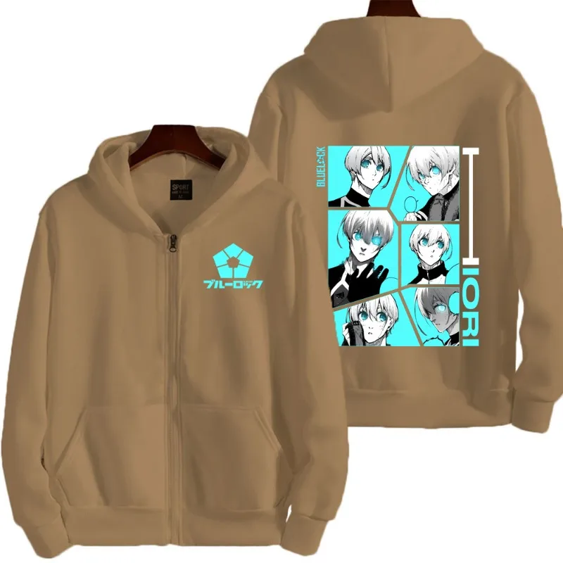 Anime japonés BLUE LOCK guapo dibujos animados estampado Sudadera con capucha mercancía de Anime sudadera Casual pequeño regalo