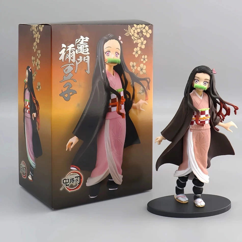 15cm Anime Demon Slayer Figur Puppe Spielzeug Nezuko Tanjirou Zenitsu Inosuke Kyoujurou Shinobu Giyuu Qposket Modell Spielzeug Geschenk – Detail 4