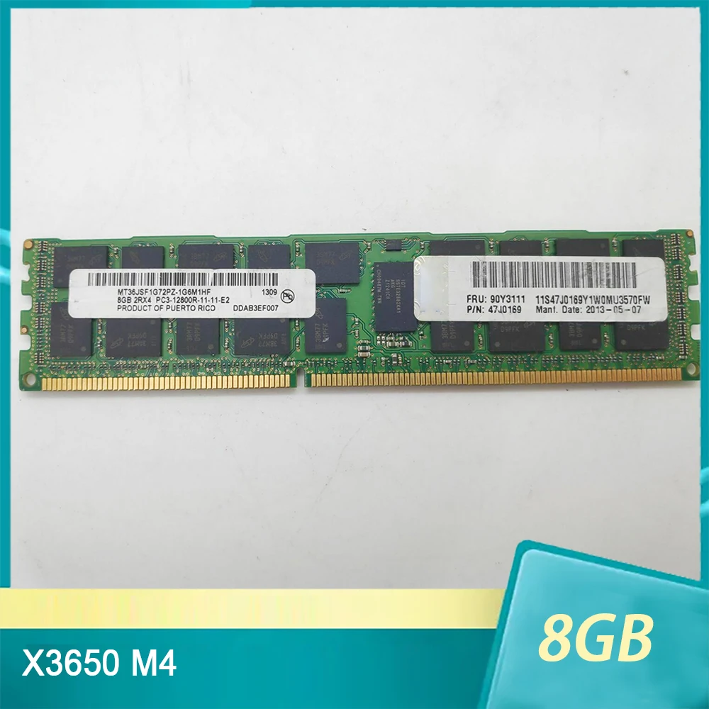 

For IBM RAM X3650 M4 90Y3111 90Y3109 47J0169 8GB DDR3 1600 REG Server Memory High Quality Fast Ship