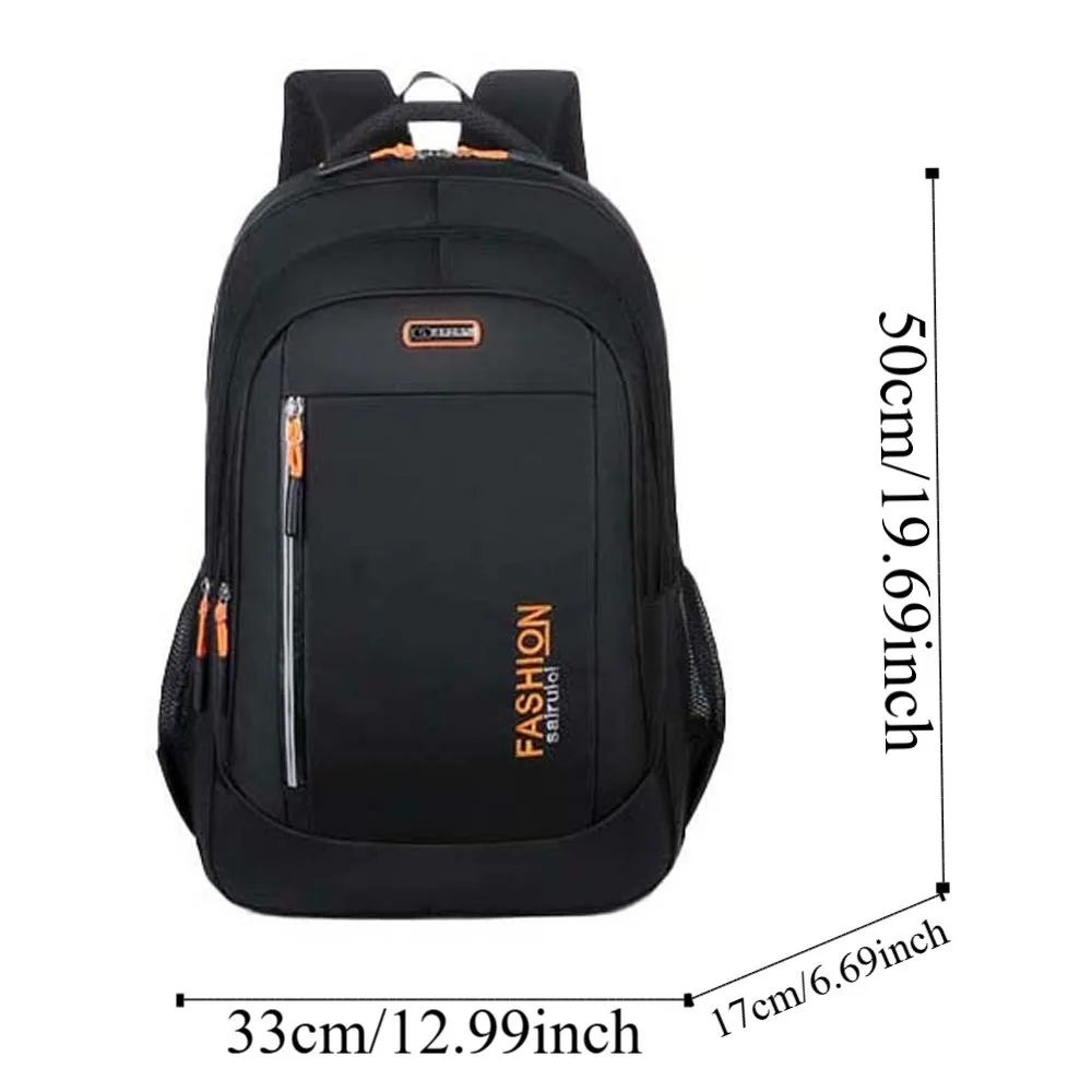 Oxford Cloth Students Daypack Anti-splash Water Contrast Color Large Capacity School Bag Scratch Prevention Polyester