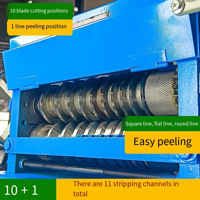 Small Size Home Using Wasted Wire Stripper Copper Plastic Separator Recycling Machine for