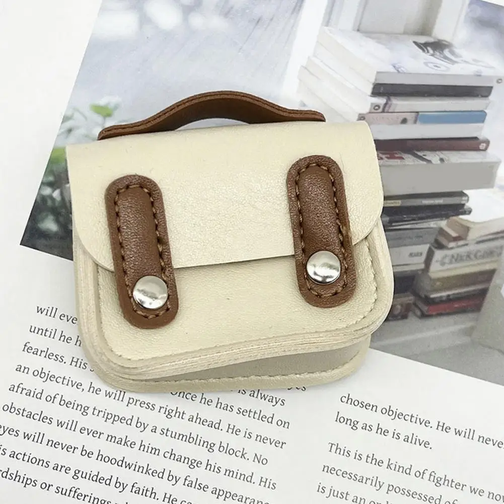 Mini Coin Pouch Mini Handbag Coin Purse with Buttons Retro Tiny Coin Case Portable Small Pouch for Earbuds Coins Storage Travel