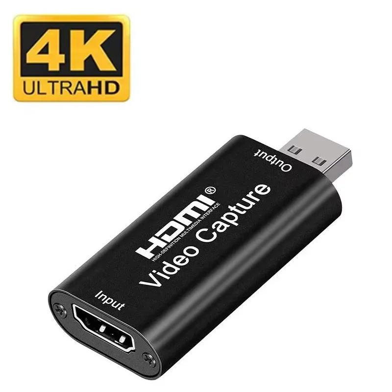 

USB to HDMI HD 4K Video Capture Card USB3.0 HDMI Video Grabber Record Box For PS4 Game Camcorder Camera Recording Live Streaming
