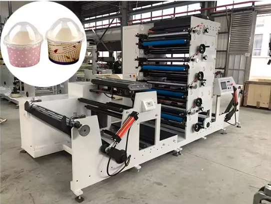 Customized Automatic Paper Cup Fan Printing Machine, Plastic Glass Printer, Paper Bag Digital Equipment