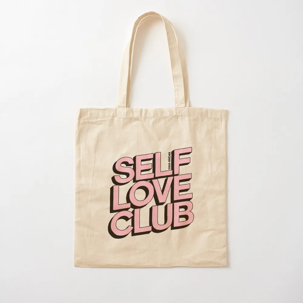 

Self love club by Sasa Elebea Tote Bag women bag tote bags men shopping bag Canvas Tote