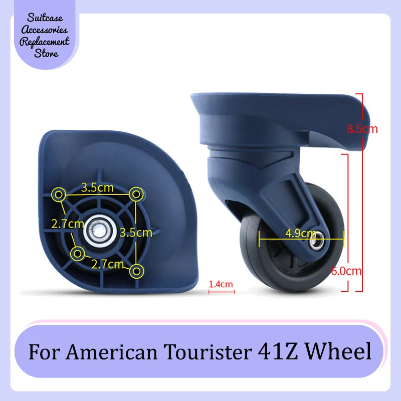 Accessoires de remplacement de roue de chariot universel, étui de voyage à roulettes, poulie à usure silencieuse, adapté pour American Tourister Rivière Z