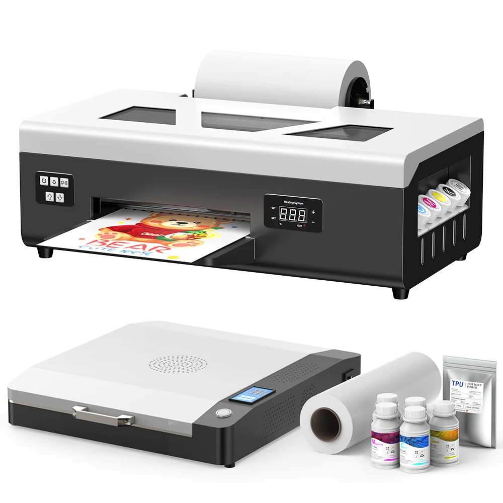 A4 210mm Dtf Printer L800 Printhead Customize Logo Textile Clothes Printer Machine for T Shirt