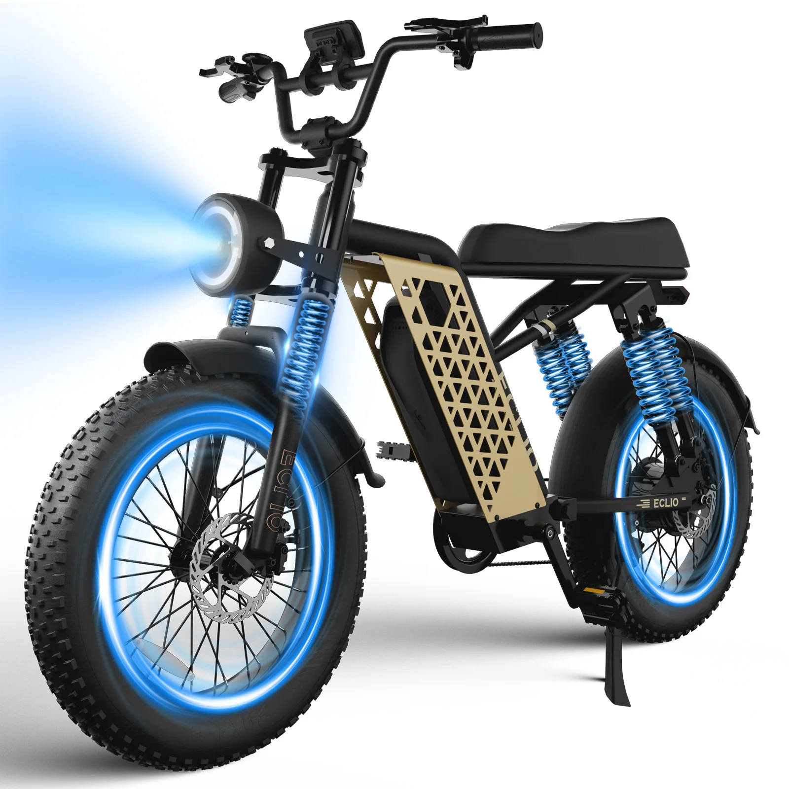 

Electric Bike for Adults,20MPH, 48V 13Ah Battery 40-65Miles Ebike Moped Style, 20*4.0'' Fat Tire Electric Dirt Bike,