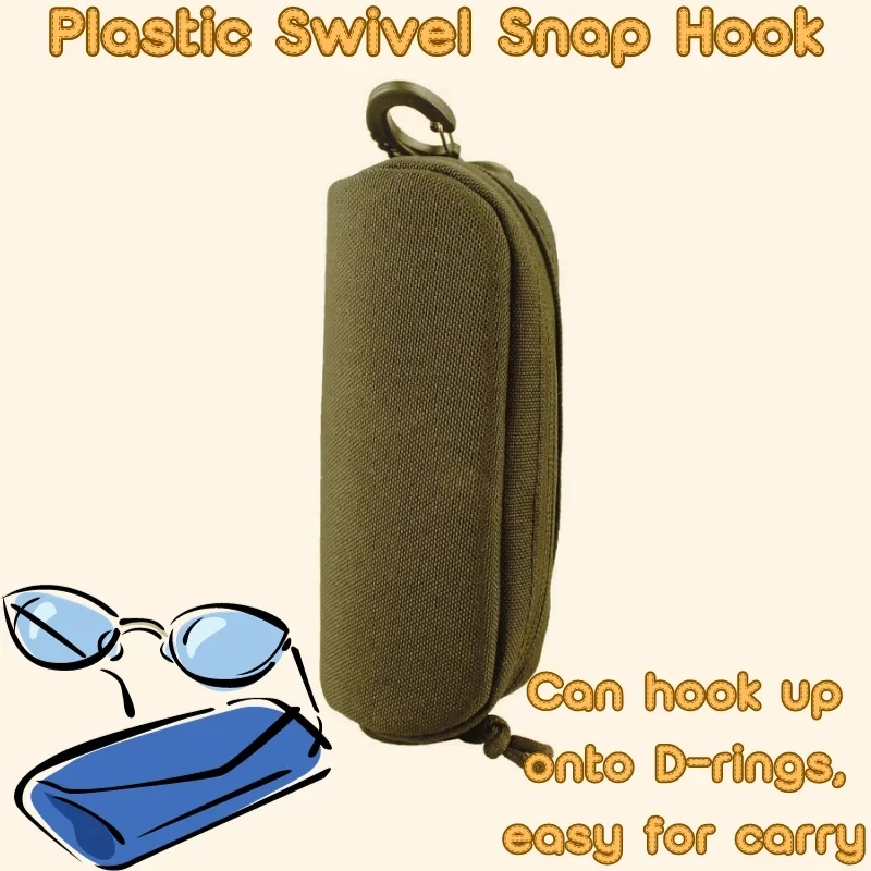 Outdoor Tactical Nylon Hard Case Glasses Box With Molle System Protection Box Accessory Pack Sunglasses Bag view 6