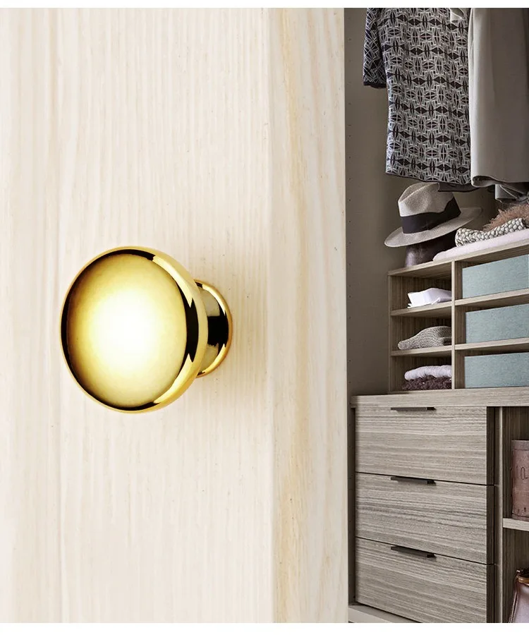 3 Stück Europäischer Stil Minimalistischer Massiver Zinklegierungs-Schrankgriff DIY Moderner Luxus-Schubladenknopf Einloch-Schranktürgriff – Detail 11