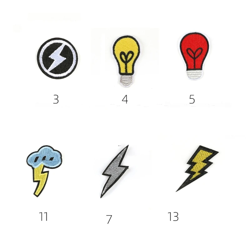 Appliques brodées repasser sur des patchs réparation