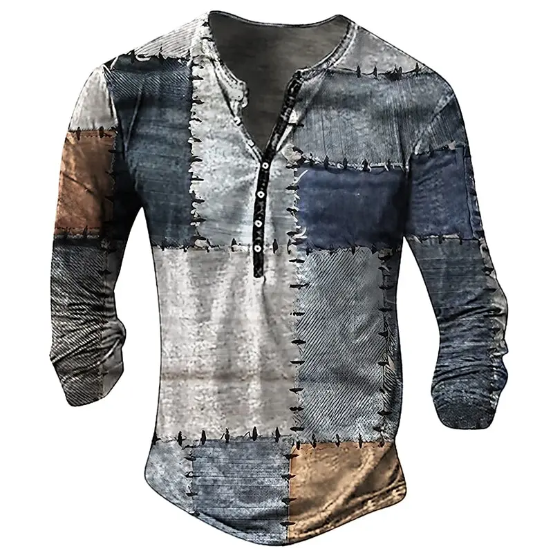 Men's Button-down Long-sleeved Shirts, Casual And Fashionable Loose Tops, 2025 Spring, Summer, Autumn And Winter Vintage Tops image 6