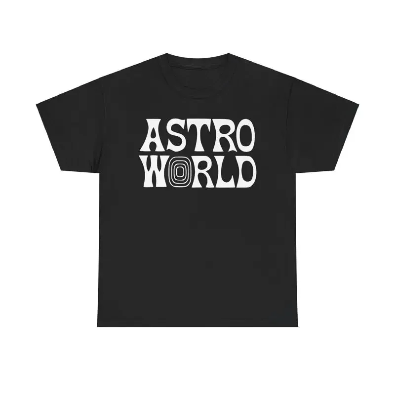 Camiseta Astro World, camiseta de algodón pesado con diseño de Travis Cott Adventure, música de festival de rap